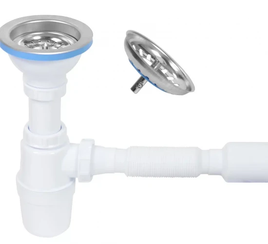 Сифон с голяма чашка с гофрирана връзка.png